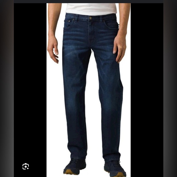 Prana Hillgard Men’s Denim Jean dark wash waist 31 length 32 NWT - Picture 3 of 3